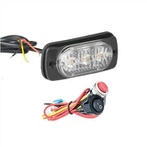 9W 12V-24V 3 LED Strobe נורית אזהרה Strobe Strobe אור מהבהב
