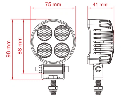 24W Round LED Work Flood Lights